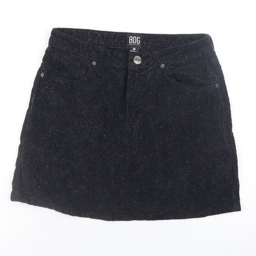 BDG Women’s Black Corduroy Mini Skirt Size M Casual Retro