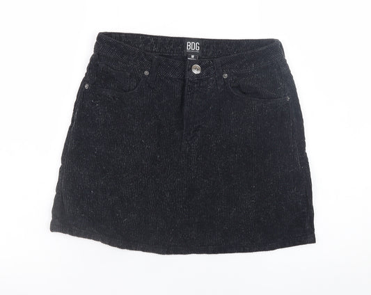 BDG Women’s Black Corduroy Mini Skirt Size M Casual Retro