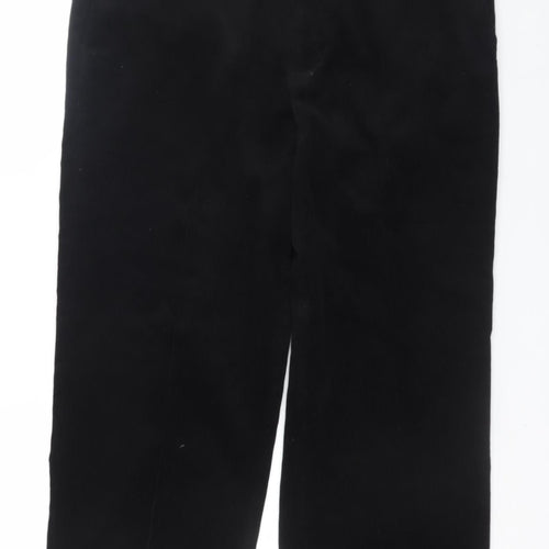 EWM Men's Black Corduroy Trousers Size 38W 31L Regular Fit
