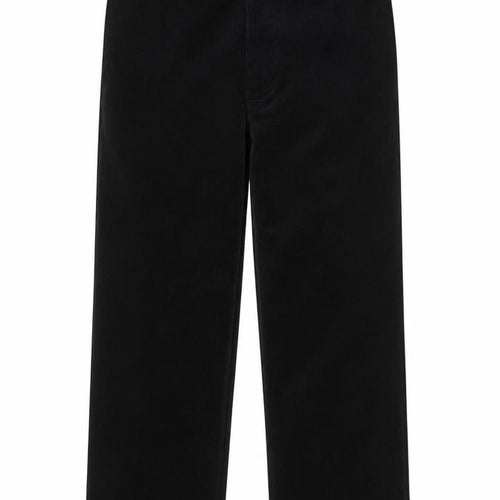 EWM Men's Black Corduroy Trousers Size 38W 31L Regular Fit