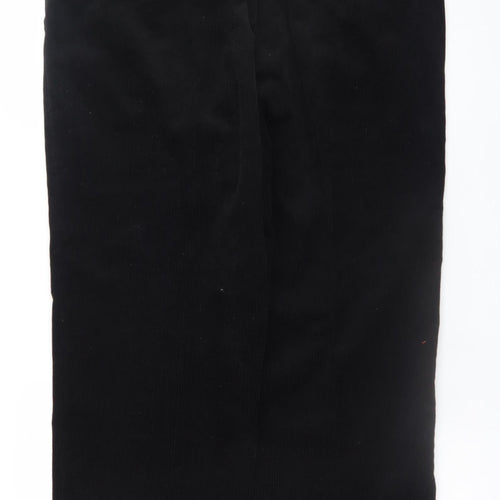 EWM Men's Black Corduroy Trousers Size 38W 31L Regular Fit