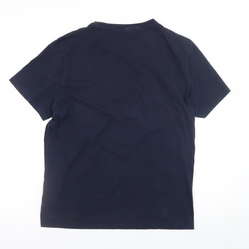 Peuterey Men's Blue Nautical Graphic Cotton T-Shirt Size L