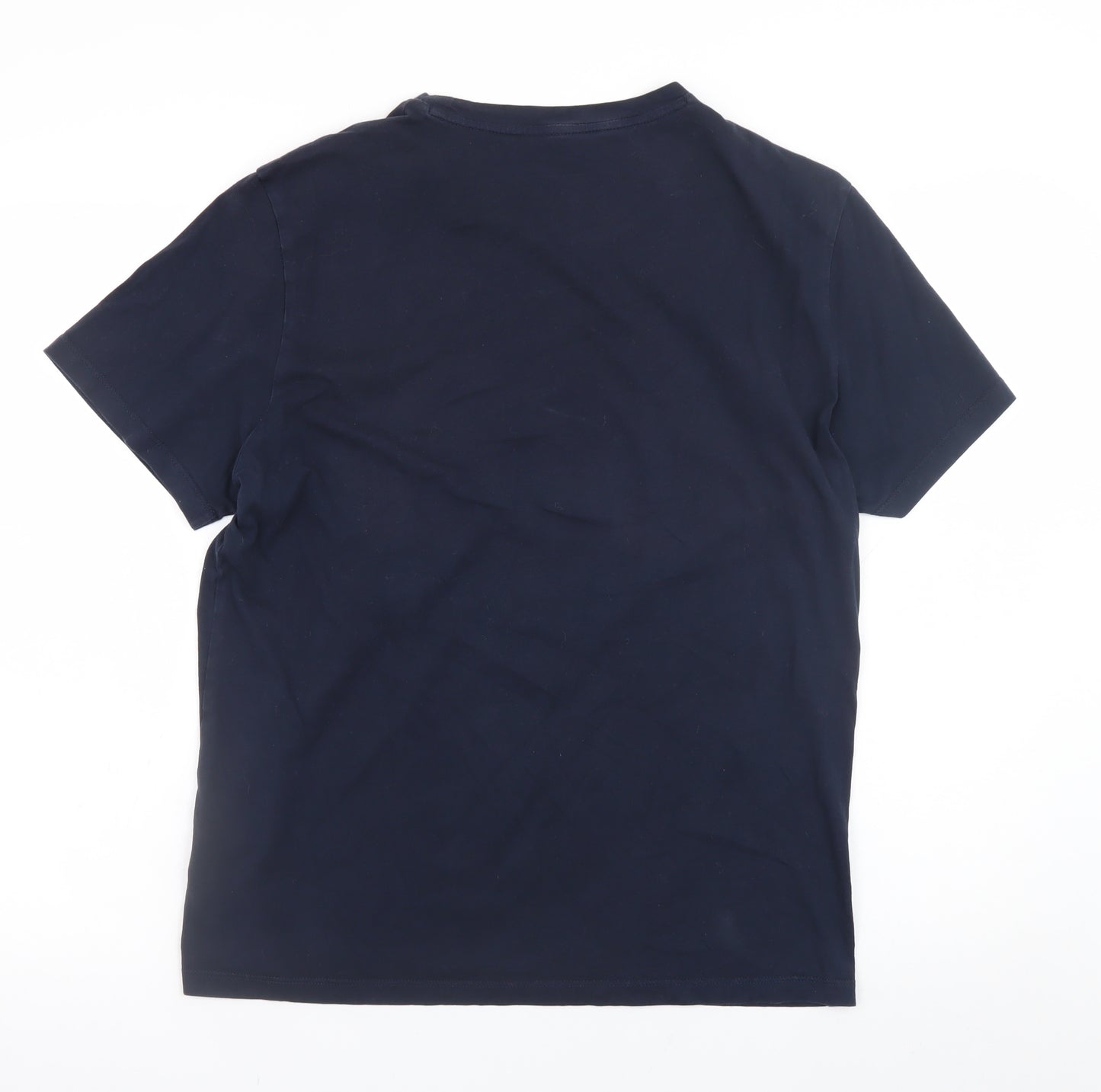 Peuterey Men's Blue Nautical Graphic Cotton T-Shirt Size L
