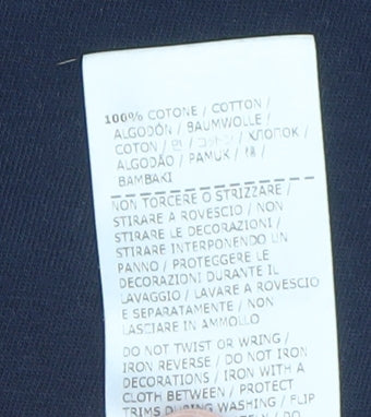 Peuterey Men's Blue Nautical Graphic Cotton T-Shirt Size L