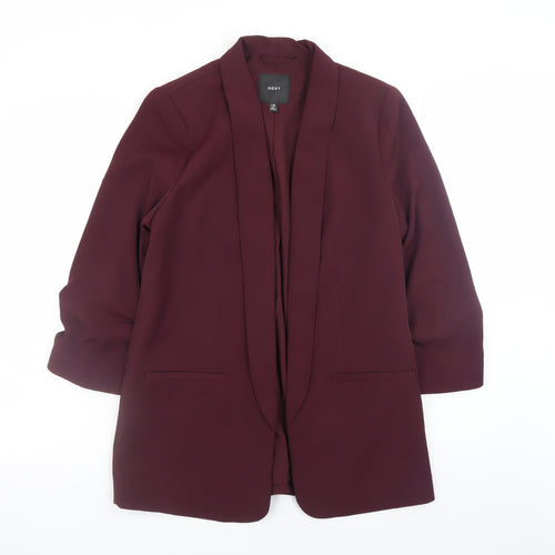 NEXT Women’s Purple Blazer UK 10 Regular Fit Mid-Length Jacket