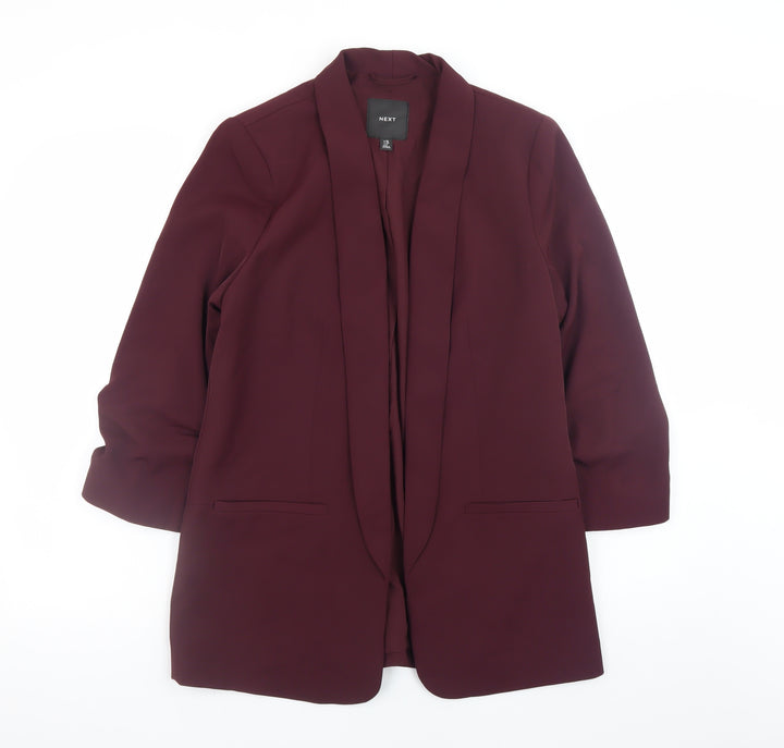 NEXT Women’s Purple Blazer UK 10 Regular Fit Mid-Length Jacket