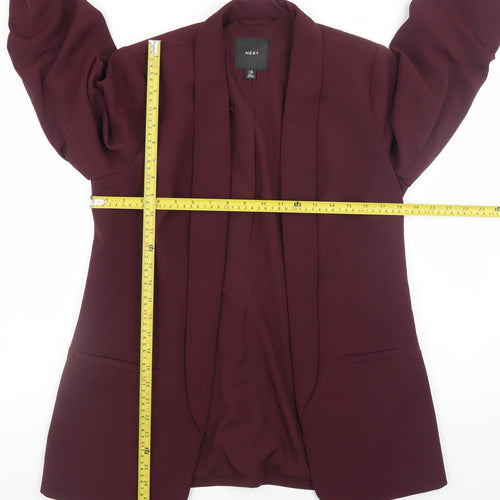 NEXT Women’s Purple Blazer UK 10 Regular Fit Mid-Length Jacket