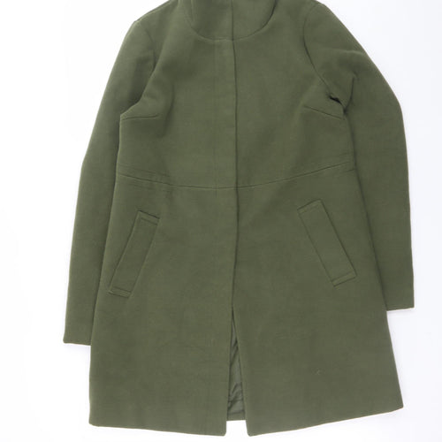 Atmosphere Women's Green Size 8 Mid-Length Overcoat