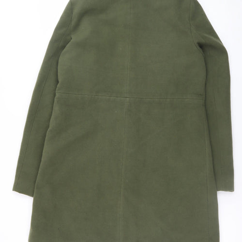 Atmosphere Women's Green Size 8 Mid-Length Overcoat