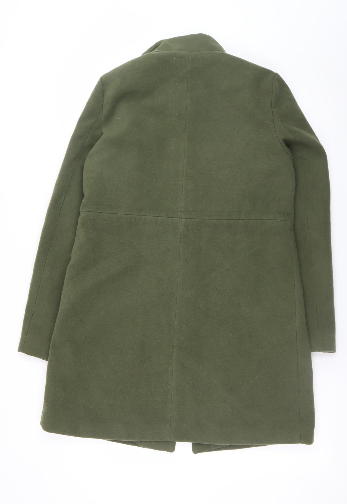 Atmosphere Women's Green Size 8 Mid-Length Overcoat