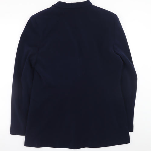 Affinity Women's Blue Size 14 Blazer Jacket - Classic Mid-Length