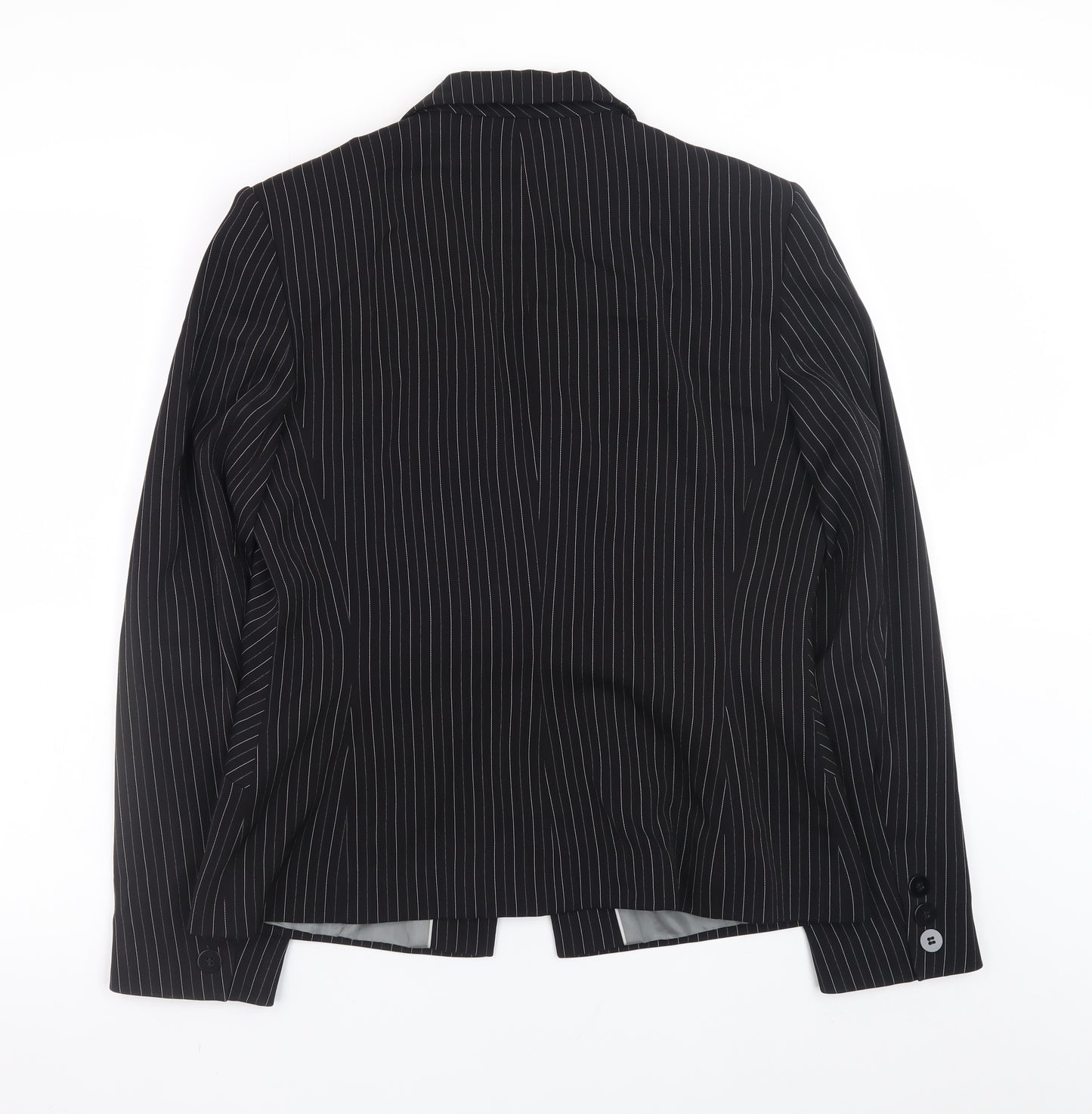 Next Women’s Black Pinstripe Blazer Size 14 Classic Work Jacket