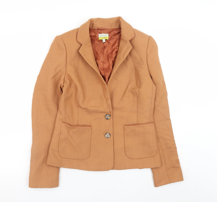 Hobbs Women’s Brown Wool Blend Classic Blazer UK 8