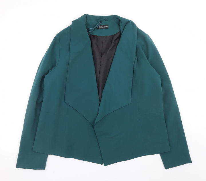 Dorothy Perkins Women’s Green Blazer Jacket Size 18 Lined Office Style