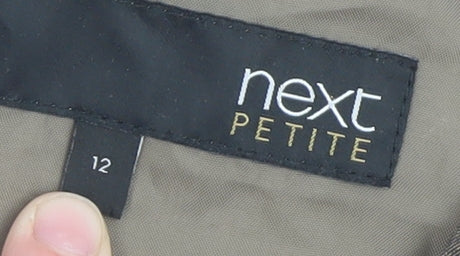 Next Petite Brown Tailored Suit Waistcoat Size 12 Women’s