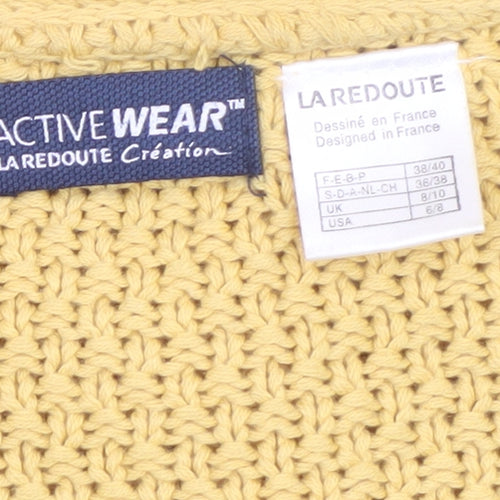 La Redoute Women Yellow Cable-Knit Cardigan Size 8/10
