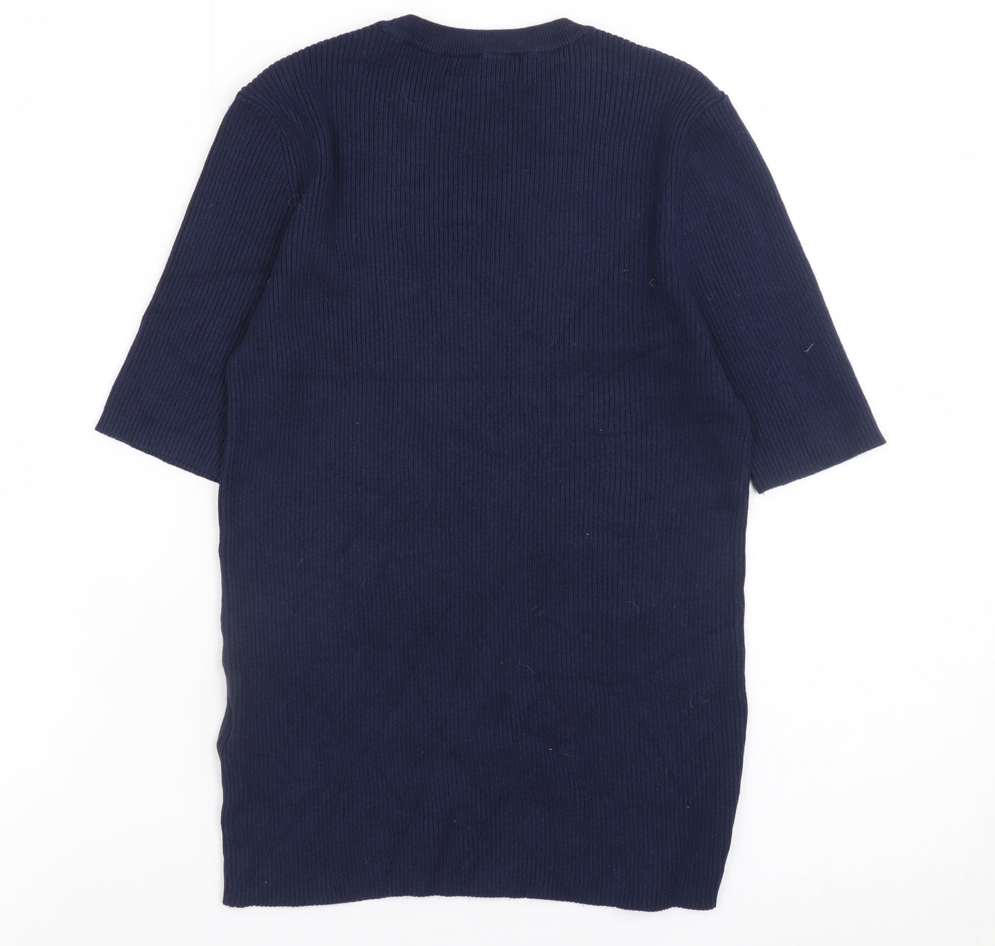 Marks and Spencer Women's Blue Medium Knit Pullover Jumper