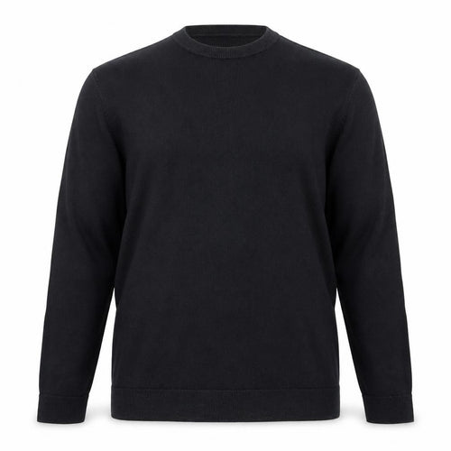 Topman Men’s Black Cotton Crew Neck Pullover Jumper Size L