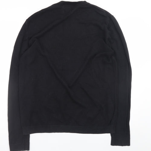 Topman Men’s Black Cotton Crew Neck Pullover Jumper Size L