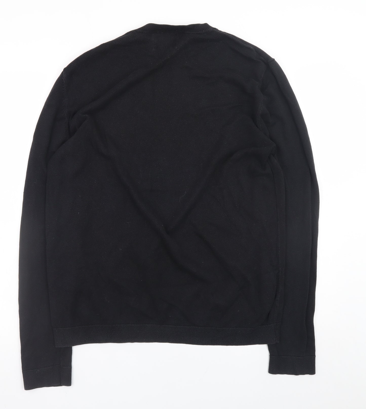 Topman Men’s Black Cotton Crew Neck Pullover Jumper Size L