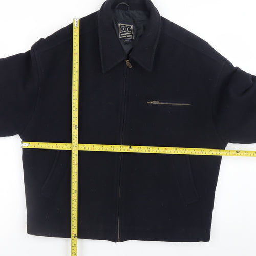 R.I Clothing Company Men's Blue Wool Bomber Jacket Size M