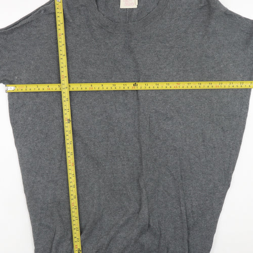 Cape Daisy Women’s Grey Crew Neck Long Sleeve Pullover Jumper Size M