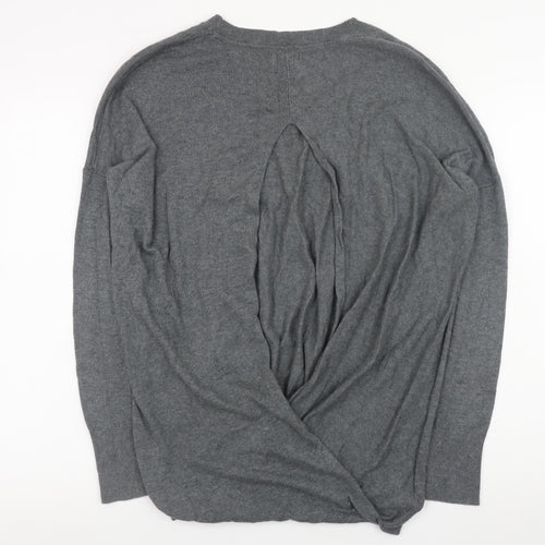Cape Daisy Women’s Grey Crew Neck Long Sleeve Pullover Jumper Size M
