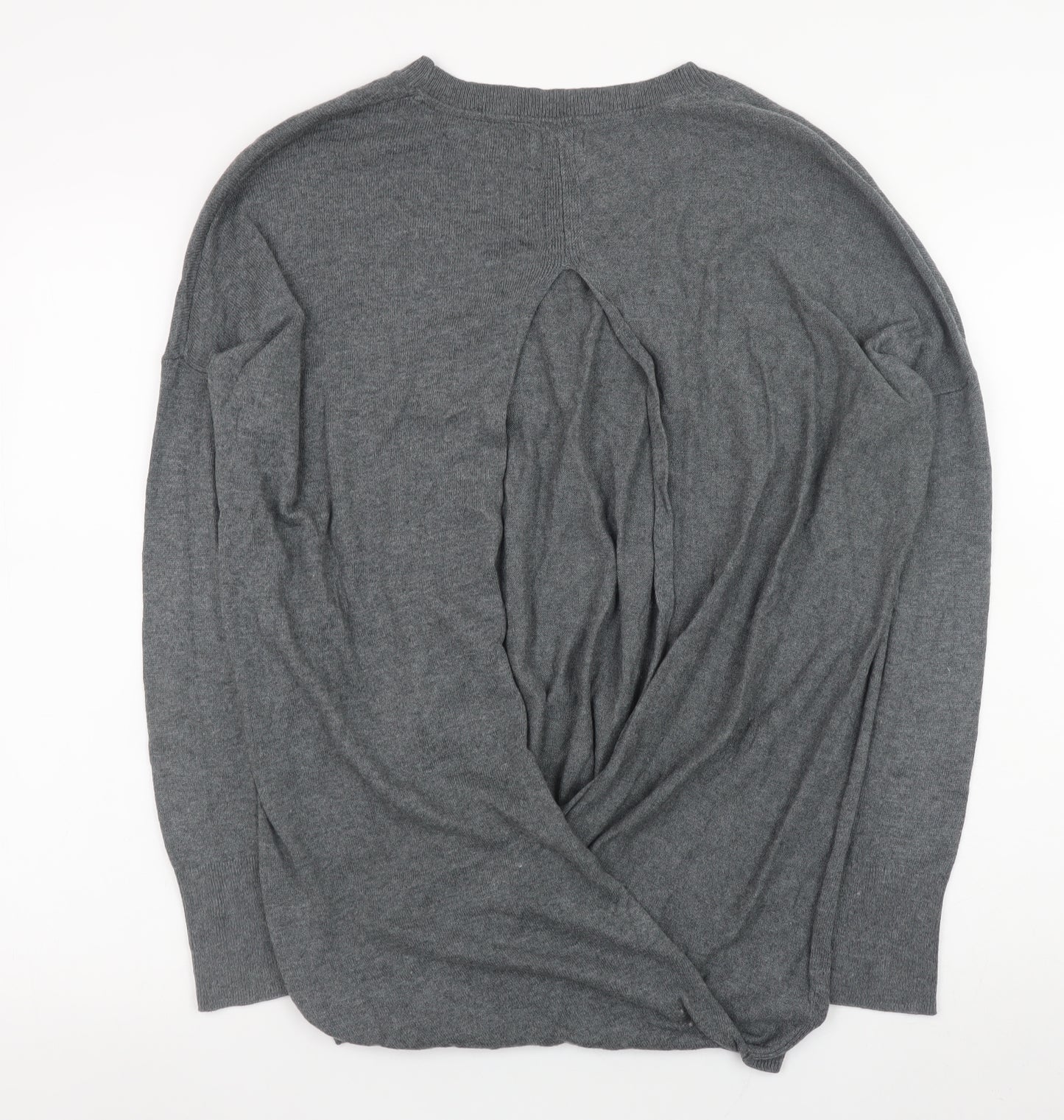 Cape Daisy Women’s Grey Crew Neck Long Sleeve Pullover Jumper Size M