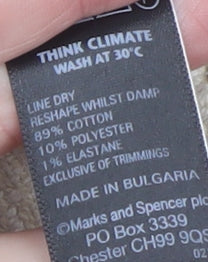 Marks and Spencer Women’s Multicoloured Striped Cotton Blend Jacket Size 14