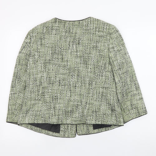 Precis Petite Women’s Green Tweed Classic Blazer Size 16