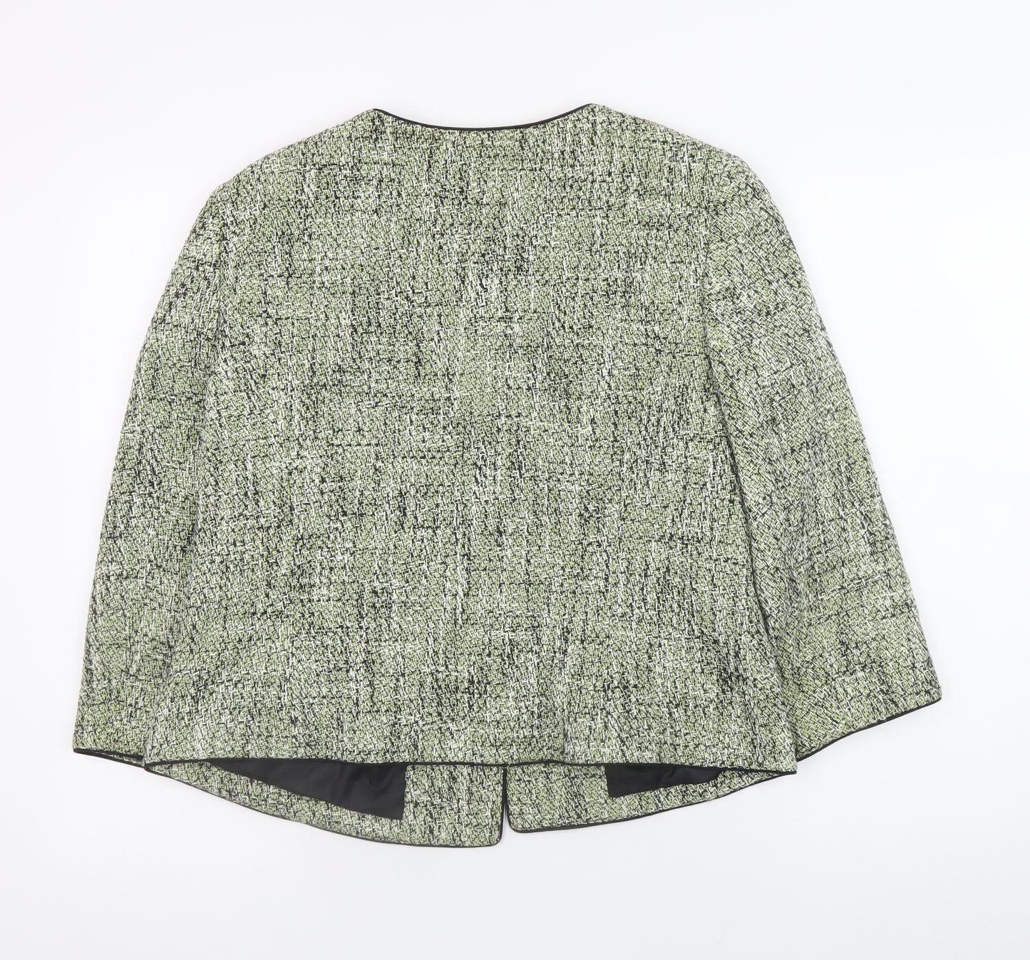Precis Petite Women’s Green Tweed Classic Blazer Size 16