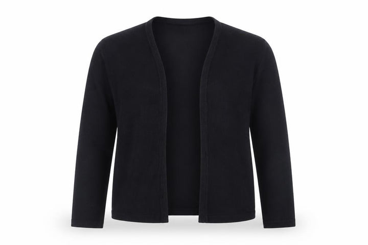 M&Co Women’s Black Size 12 Open Front Long Sleeve Cardigan