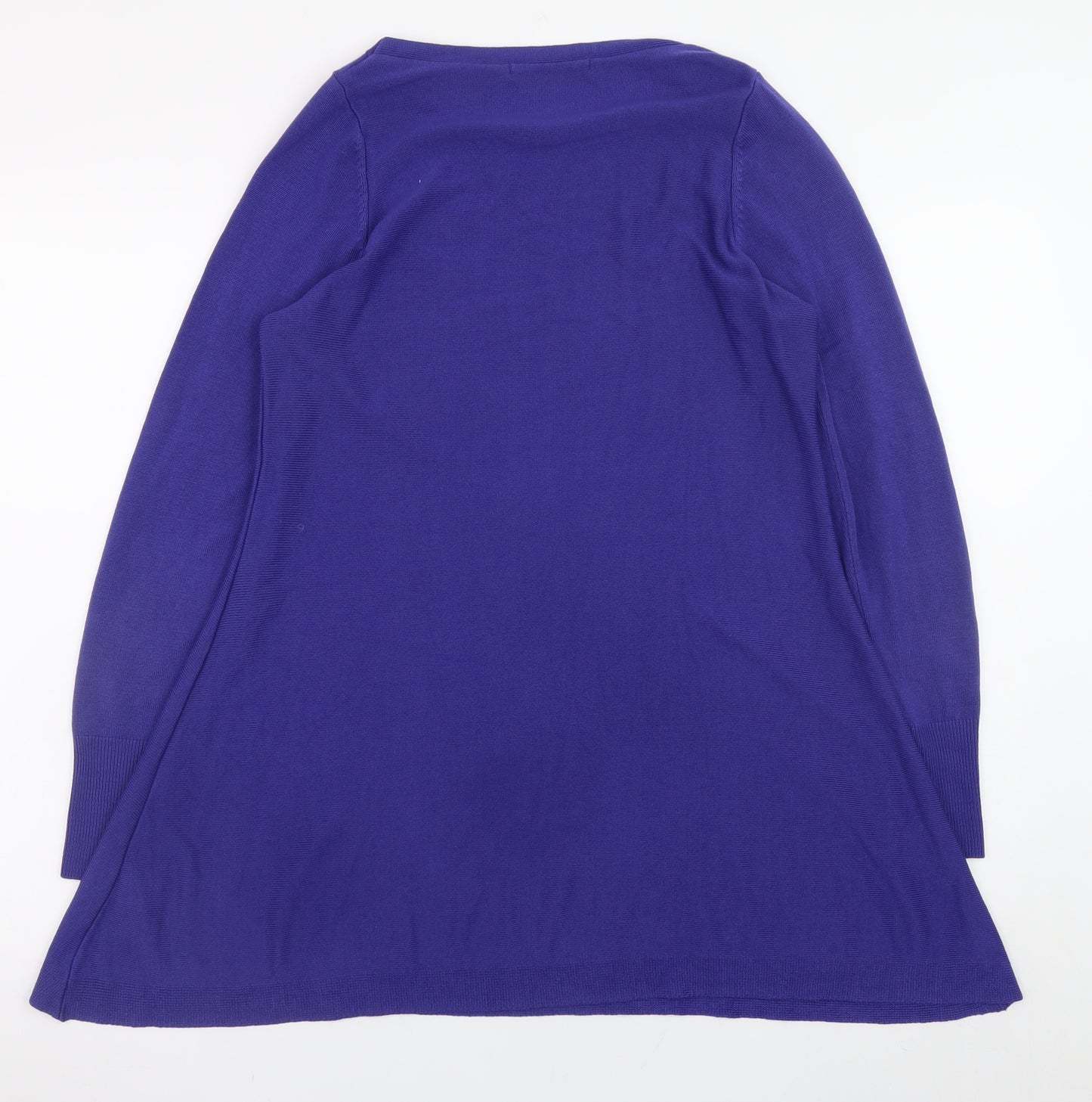 Marks and Spencer Women Purple Size 10 A-Line Knit Dress