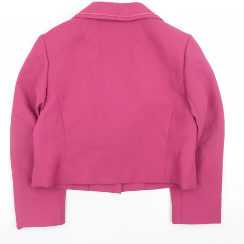 Petite Française Women's Pink Size 16 Classic Blazer Jacket