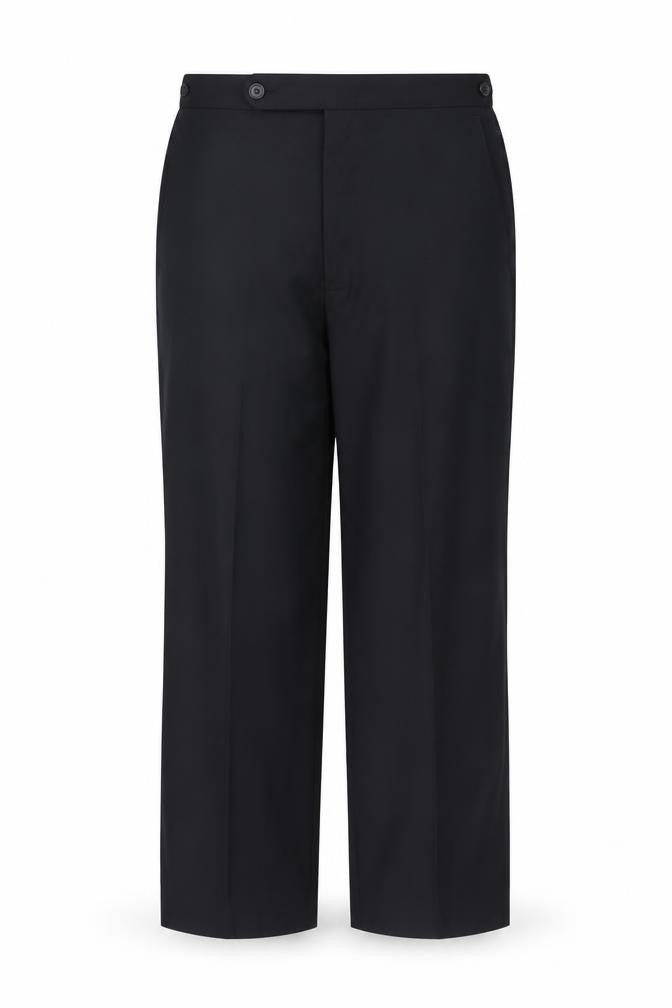 Front view of Taylor & Wright Men's Black 34R Dress Pants Formal Trousers