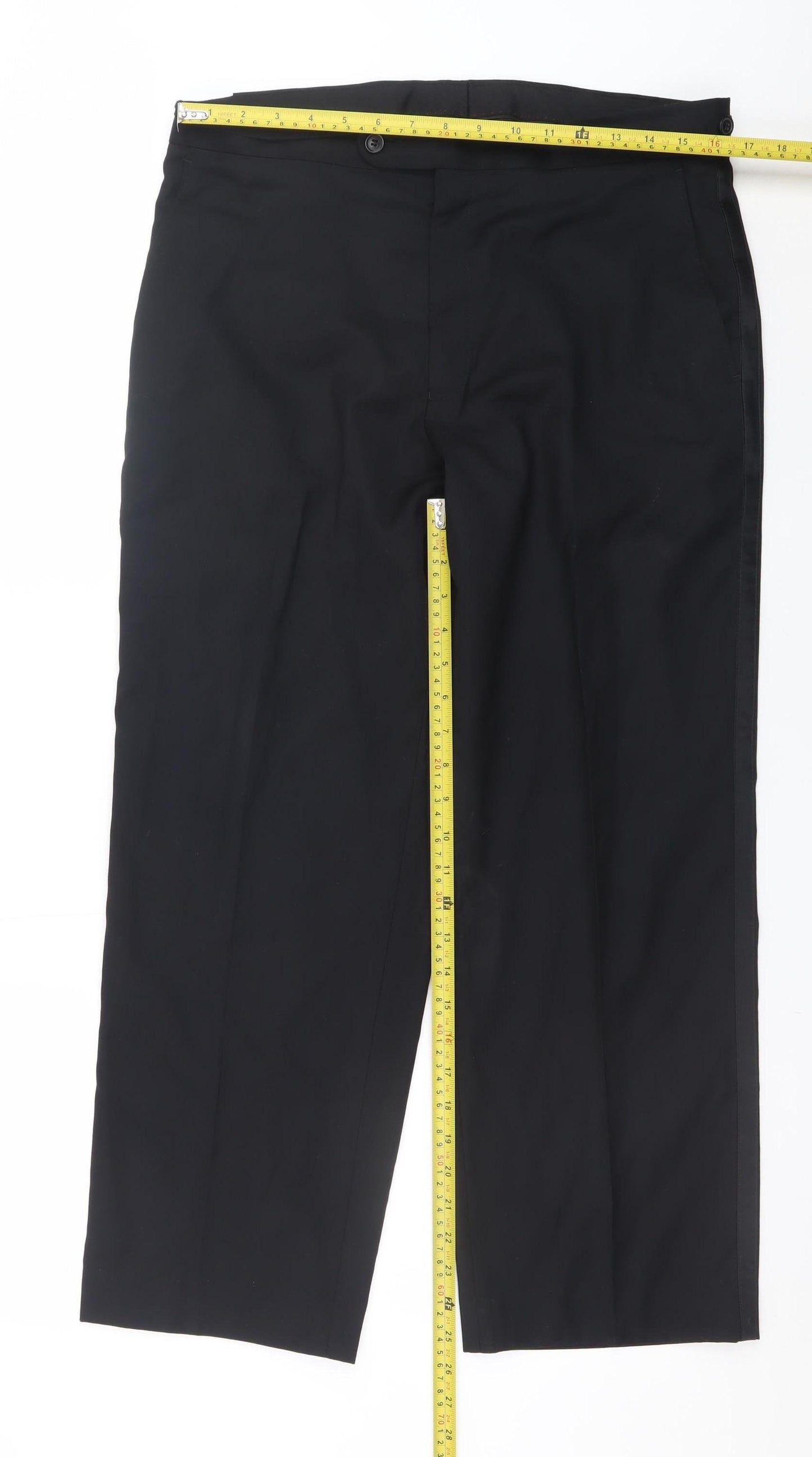 Taylor & Wright Men's Black 34R Dress Pants Formal Trousers