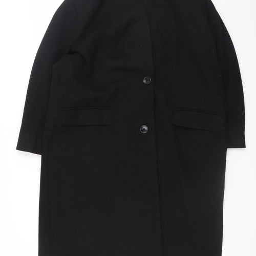Marks and Spencer Women's Black Long Overcoat Size 18