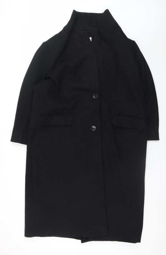 Marks and Spencer Women's Black Long Overcoat Size 18