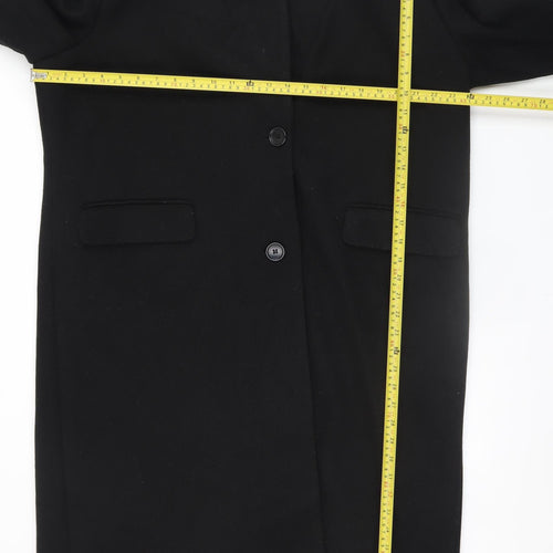 Marks and Spencer Women's Black Long Overcoat Size 18