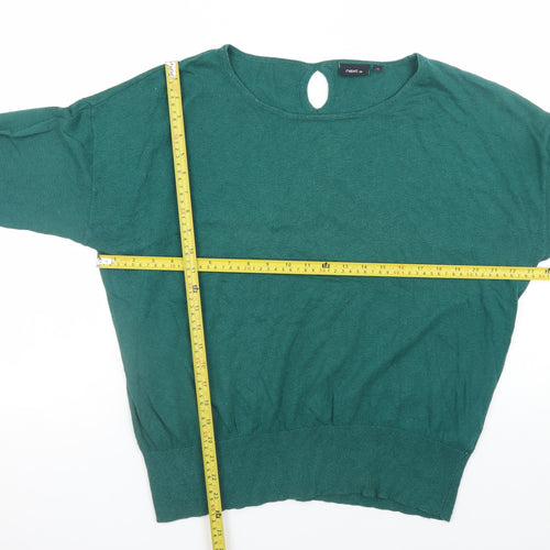 Next Women's Green Long Sleeve Round Neck Pullover Jumper Size 16