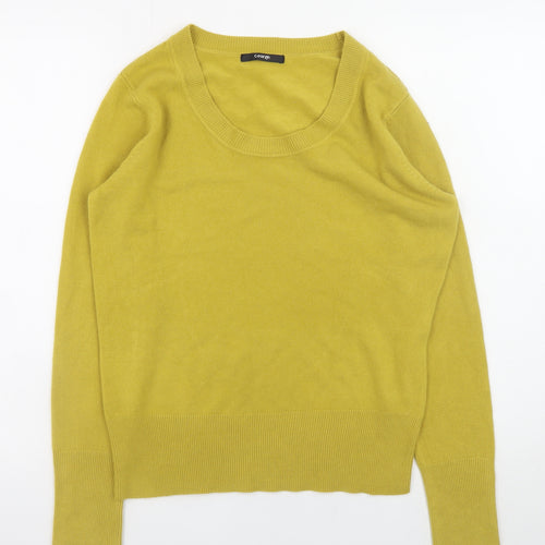George Women’s Yellow Acrylic Pullover Jumper Size 16