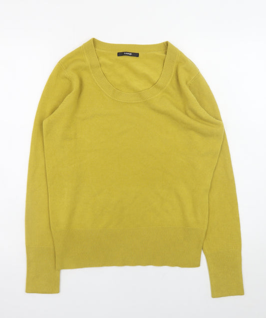 George Women’s Yellow Acrylic Pullover Jumper Size 16