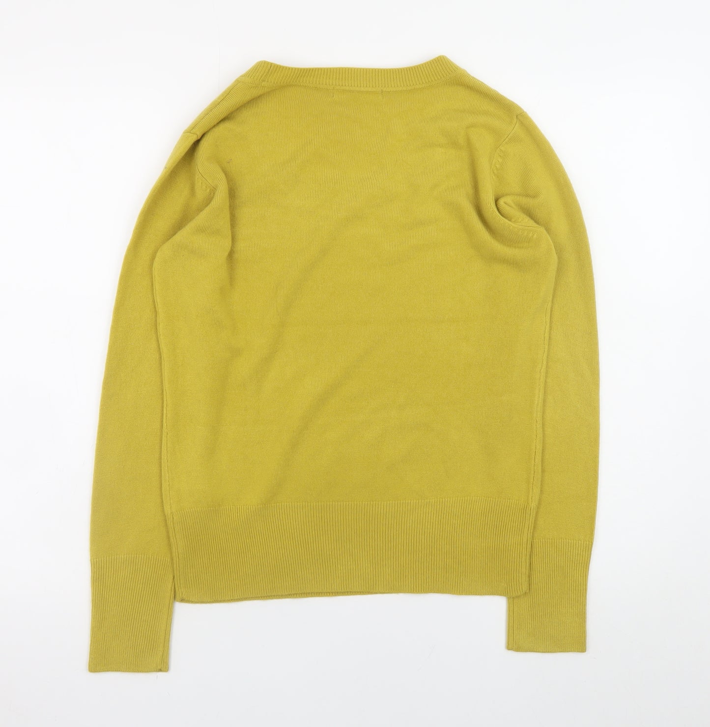 George Women’s Yellow Acrylic Pullover Jumper Size 16