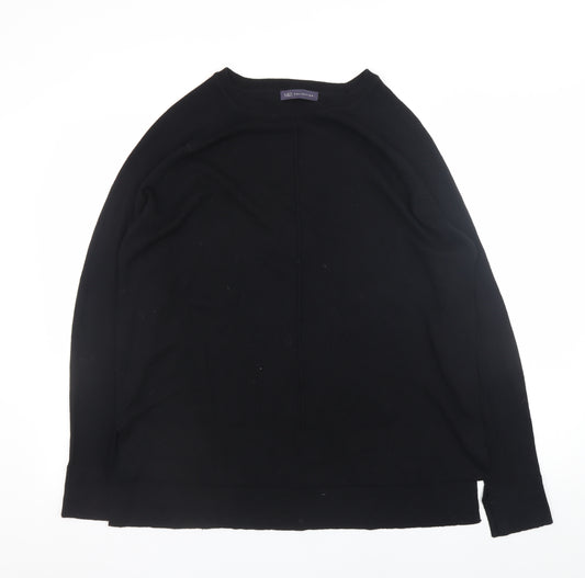 Marks and Spencer Women's Black Merino Wool Blend Jumper UK 16