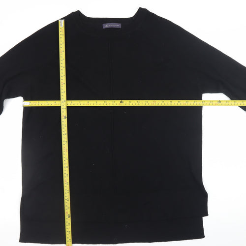 Marks and Spencer Women's Black Merino Wool Blend Jumper UK 16
