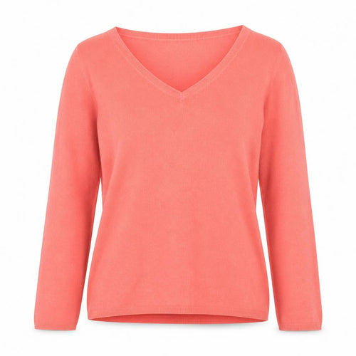 Marks and Spencer Women Pink V-Neck Acrylic Jumper Size 12