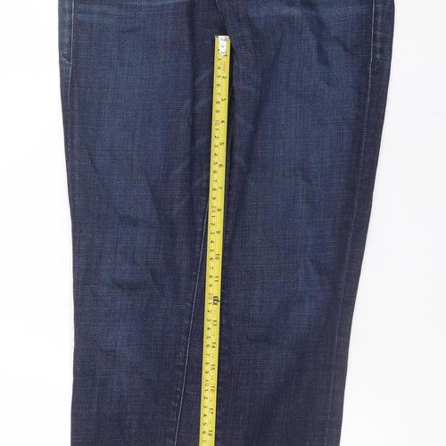 Good American Men's Blue Slim Fit Skinny Denim Jeans 26W Dark Wash