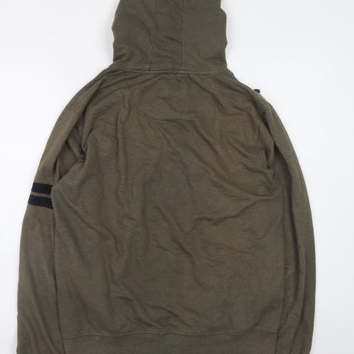 Metronaut Men's Green Full Zip Hoodie XL Regular Fit