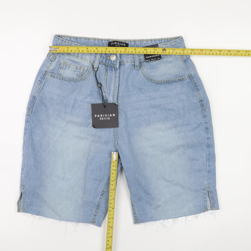 Parisian Women Blue Denim Bermuda Shorts Size 10 Petite