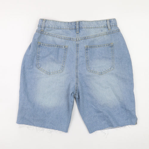 Parisian Women Blue Denim Bermuda Shorts Size 10 Petite